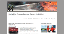 Desktop Screenshot of feuerwehr-holdorf.de