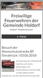 Mobile Screenshot of feuerwehr-holdorf.de